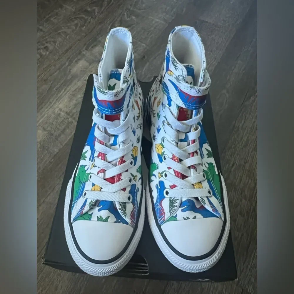 Converse Chuck Taylor All Star Dino Party Easy-On Boys‎ Sneakers- Size 3